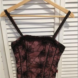 TRIPP SPIDERWEB CORSET TOP
